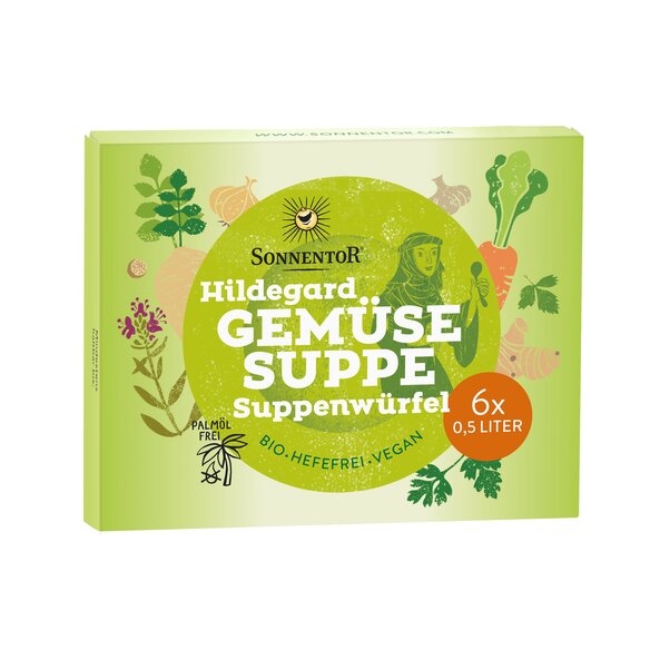 Gemüse Suppenwürfel Hildegard bio, 6 Stück